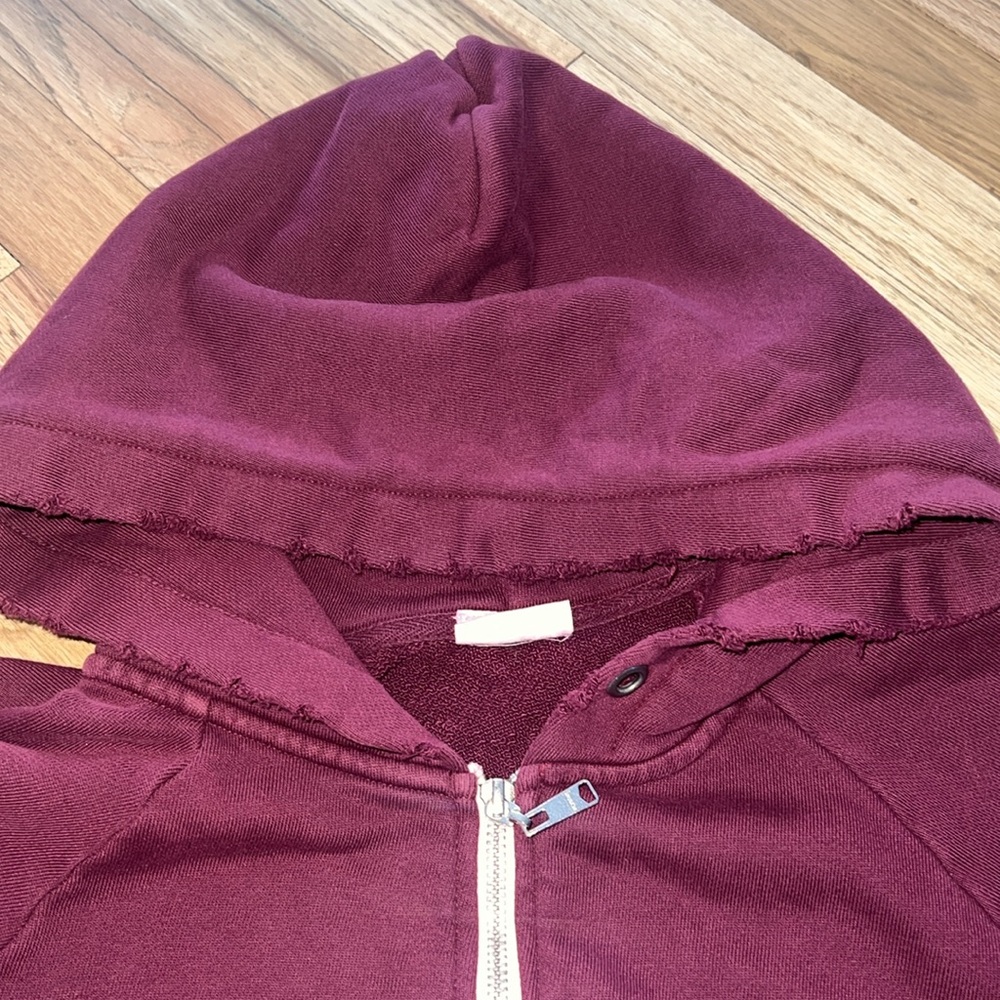 NWOT Redone Chain Stitch Distressed Hoodie Size Large - Picture 5 of 9